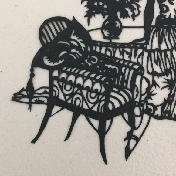 🔥ON SALE🔥Relax in own Backyard💖Handmade PaperCut Silhouette Scherenschnitte - Picture 4 of 7